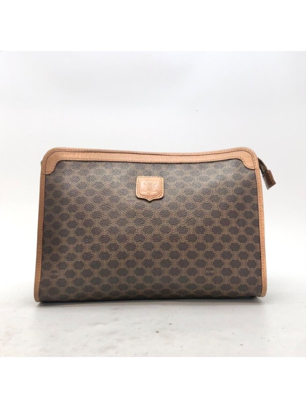 Celine Macadam Clutch Second Brown